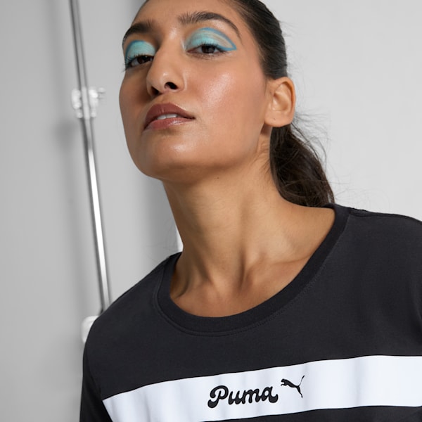 PUMA Upfront Line Women's Tee, PUMA Black, extralarge