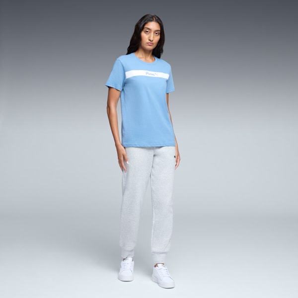 Camiseta PUMA Upfront Line para mujer, Cool Blue, extralarge