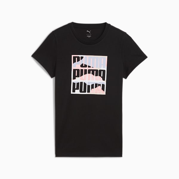 Camiseta GRAPHICS con montaña para mujer, PUMA Black, extralarge