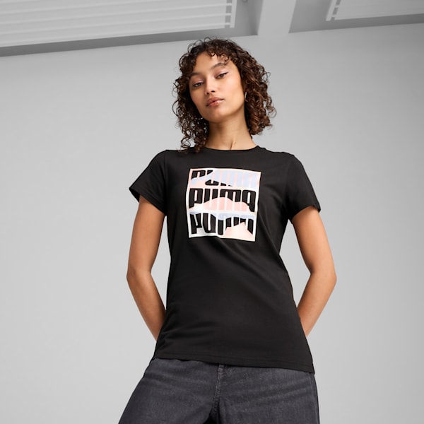 GRAPHICS Mountain Women's Tee, PUMA Black, extralarge