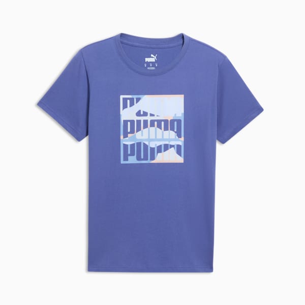 Camiseta GRAPHICS con montaña para mujer, Blue Crystal, extralarge