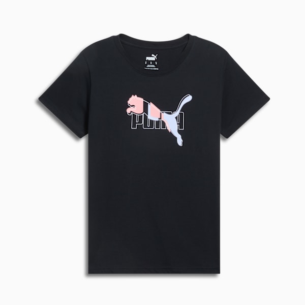 Playera Essentials Logo Lab para mujer, PUMA Black, extralarge