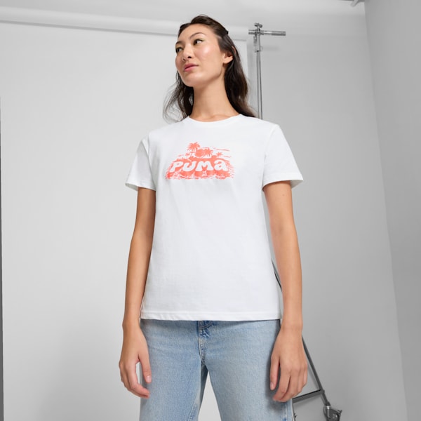 GRAPHICS Summer Tee US Women, PUMA White, extralarge