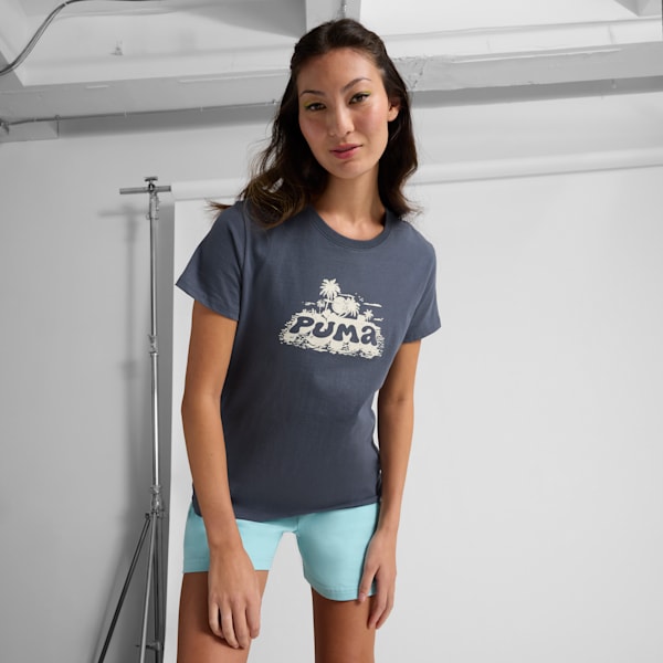 GRAPHICS Summer Tee US Women, Galactic Gray, extralarge