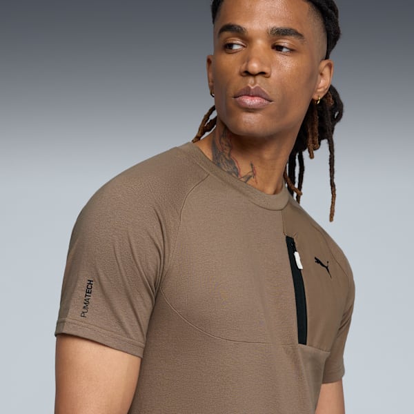 PUMATECH Men's Tee, Totally Taupe, extralarge