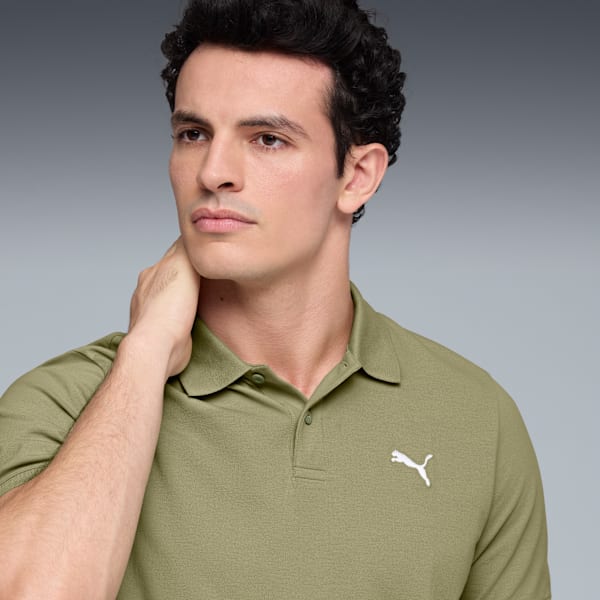 Essentials Small PUMA Logo Pique Polo US Men, Lux Army, extralarge