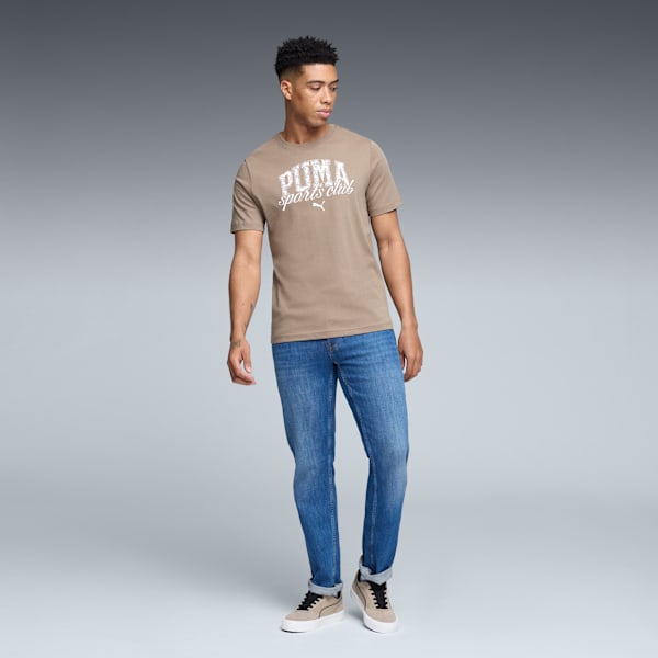 PUMA CLASS Men's Graphic Tee, Totally Taupe, extralarge