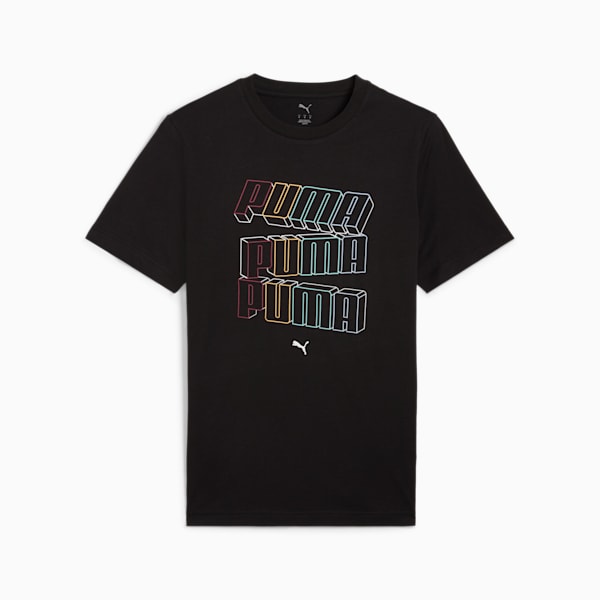 ESS Stacked Logo Men's Tee, PUMA Black, extralarge