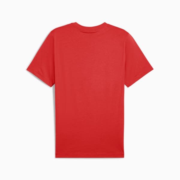ESS Stacked Logo Men's Tee, Red Fire, extralarge