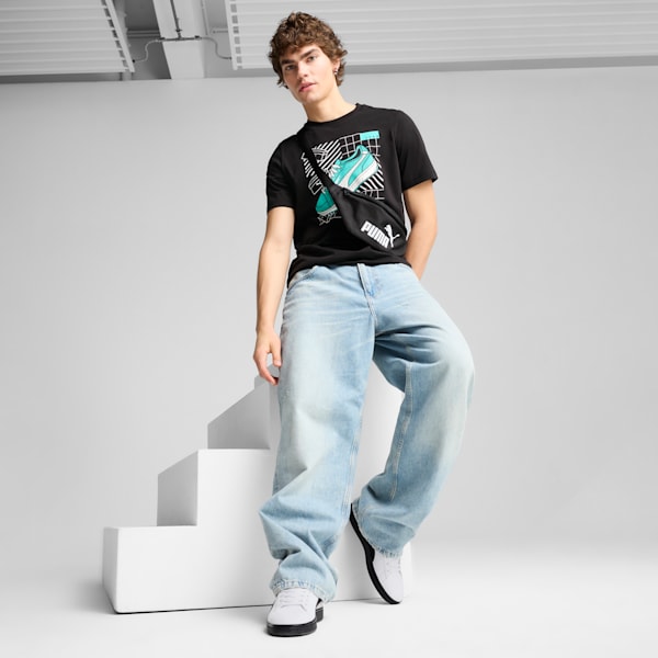 Camiseta GRAPHICS con tenis para hombre, PUMA Black, extralarge