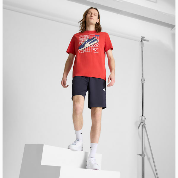 Camiseta GRAPHICS con tenis para hombre, Red Fire, extralarge