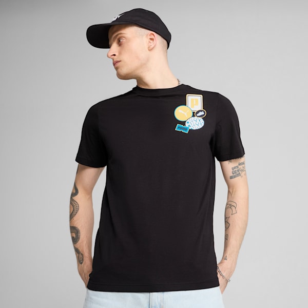 GRAPHICS Icon Tee US Men, PUMA Black, extralarge