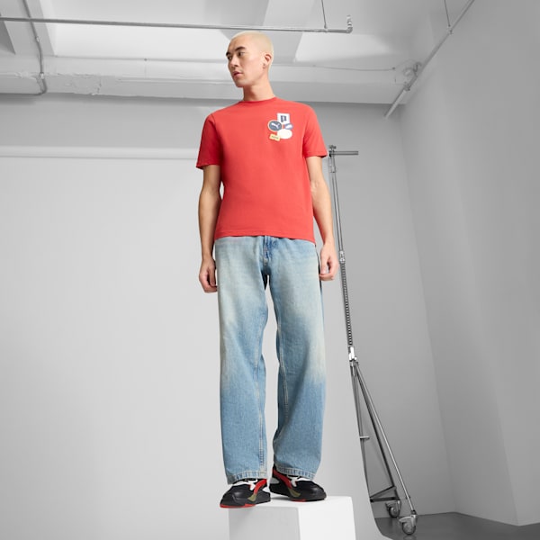 Playera para hombre GRAPHICS Icon US, Red Fire, extralarge