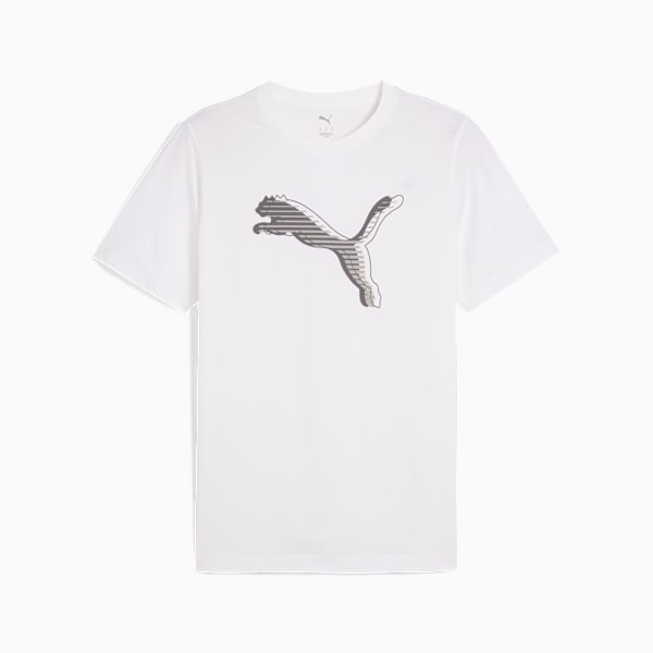 T-shirt graphique avec logo PUMA Homme, PUMA White, extralarge