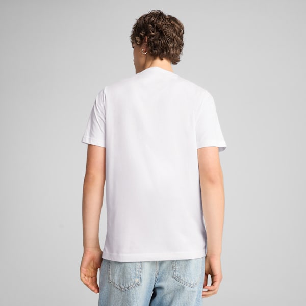 T-shirt graphique avec logo PUMA Homme, PUMA White, extralarge