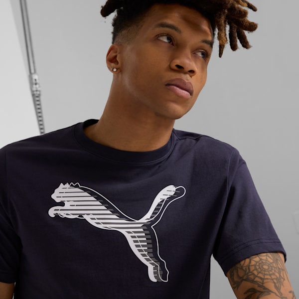 GRAPHICS PUMA Logo Men's Tee, New Navy, extralarge