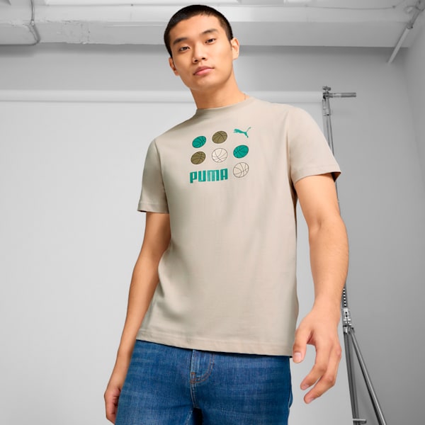 GRAPHICS BBall Men's Tee, Desert Dust, extralarge