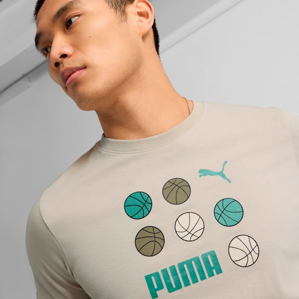 GRAPHICS BBall Men's Tee, Desert Dust, extralarge