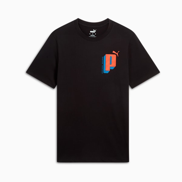 GRAPHICS Letter Men's Tee, PUMA Black, extralarge