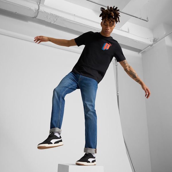 T-shirt GRAPHICS Letter Homme, PUMA Black, extralarge