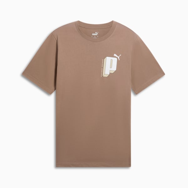 GRAPHICS Letter Men's Tee, Totally Taupe, extralarge