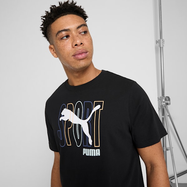PUMA SPORT Men's Tee, PUMA Black, extralarge