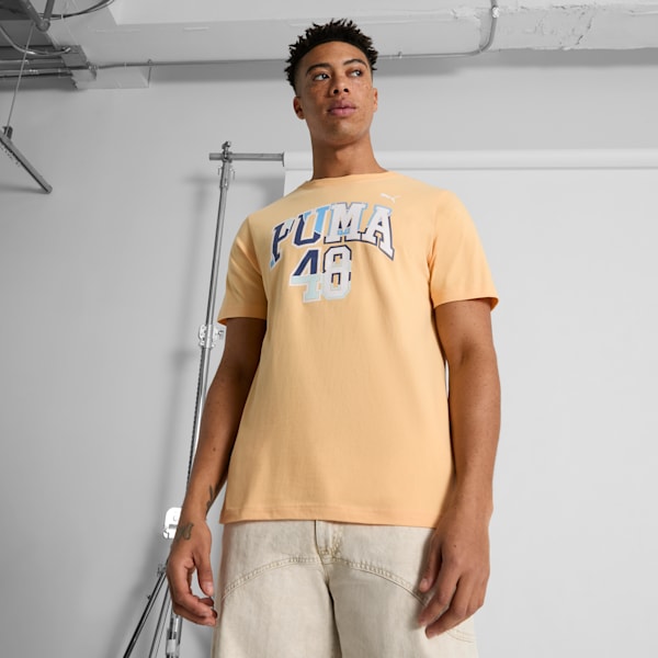 GRAPHICS Varsity Men's Tee, Almost Apricot, extralarge