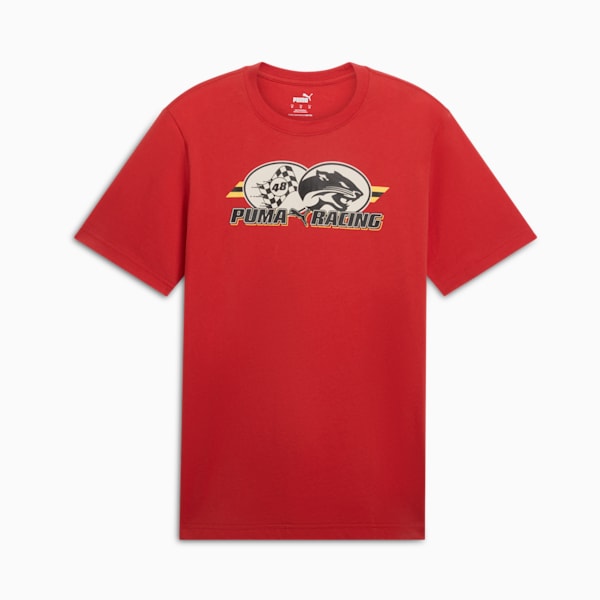 GRAPHICS Racing Men's Tee, Red Fire, extralarge