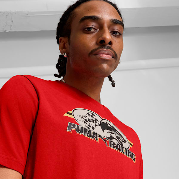 GRAPHICS Racing Men's Tee, Red Fire, extralarge