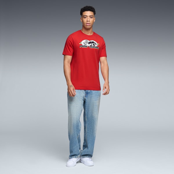 House of Graphics Men's Tee, Red Fire, extralarge
