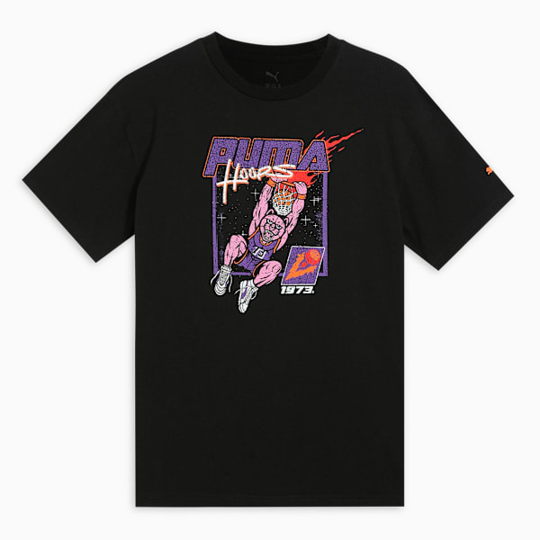 HOOPSTELLATIONS Boys' Relaxed Basketball Tee, PUMA Black, extralarge-IND