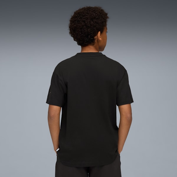 HOOPSTELLATIONS Boys' Relaxed Basketball Tee, PUMA Black, extralarge-IND