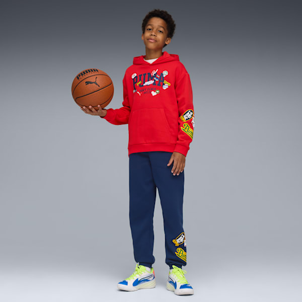 Hooper Hotline Big Kids' Basketball Hoodie, For All Time Red, extralarge