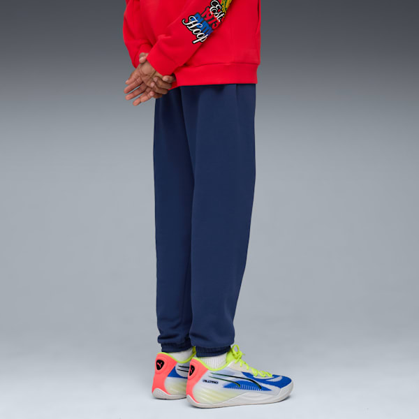Hooper Hotline Big Kids' Basketball Sweatpants, Persian Blue, extralarge