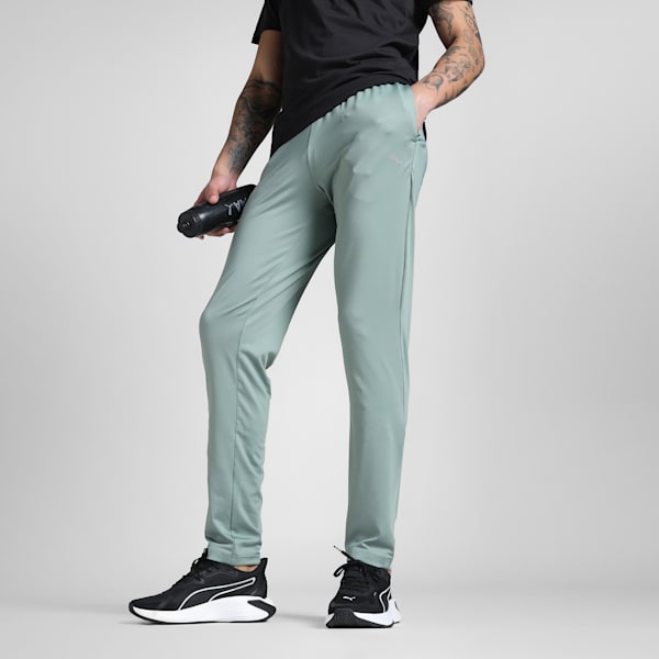 Men's M RUN Reflective Running Pants, Green Moon, extralarge-IND