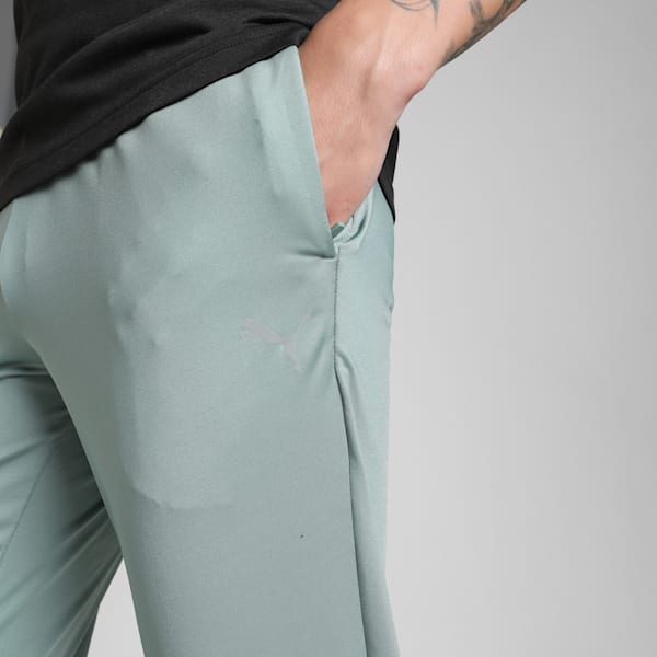 Men's M RUN Reflective Running Pants, Green Moon, extralarge-IND