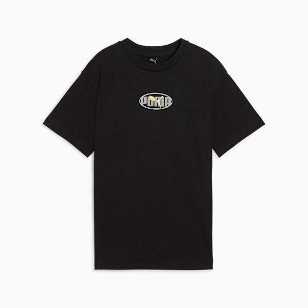Essentials Logo Lab Relaxed Tee Youth, PUMA Black, extralarge