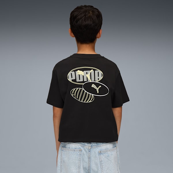 Essentials Logo Lab Relaxed Tee Youth, PUMA Black, extralarge