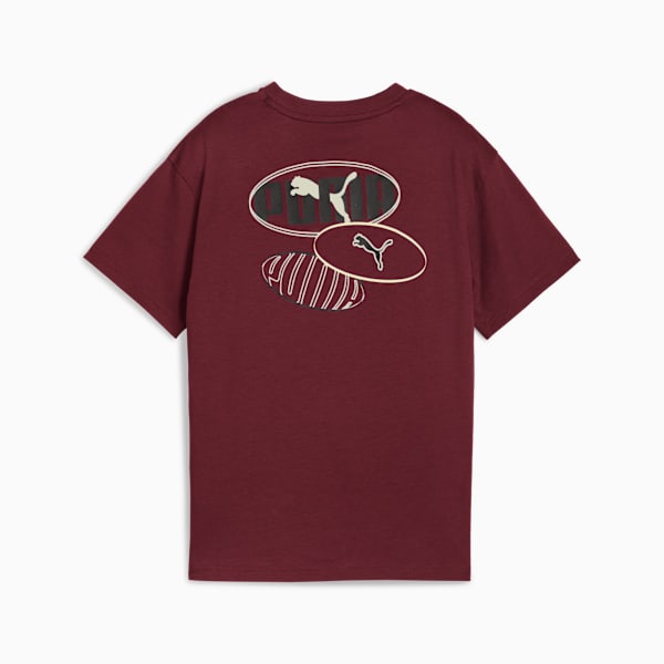 Essentials Logo Lab Relaxed Tee Youth, Ruby Shimmer, extralarge
