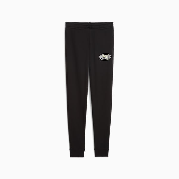 Essentials Logo Lab Sweatpants Youth, PUMA Black, extralarge