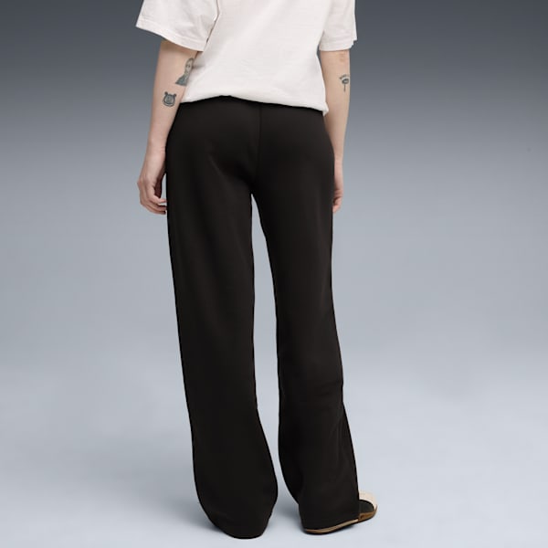 Essentials Small No. 1 Logo Comfort Straight Pants Women, PUMA Black, extralarge
