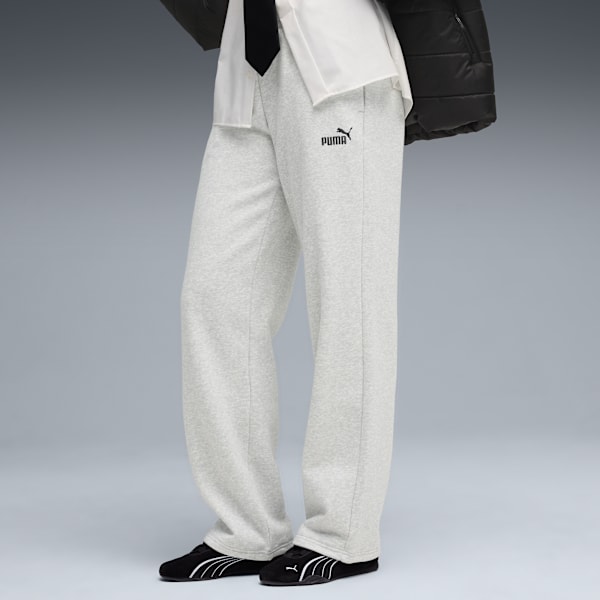Essentials Small No. 1 Logo Comfort Straight Pants Women, Light Gray Heather, extralarge