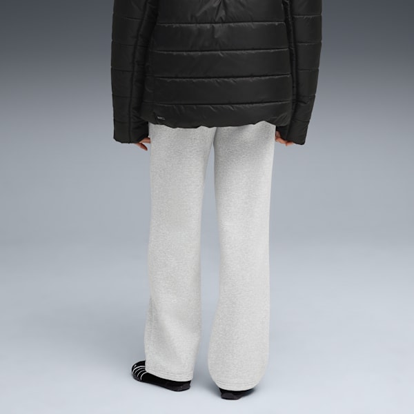 Essentials Small No. 1 Logo Comfort Straight Pants Women, Light Gray Heather, extralarge