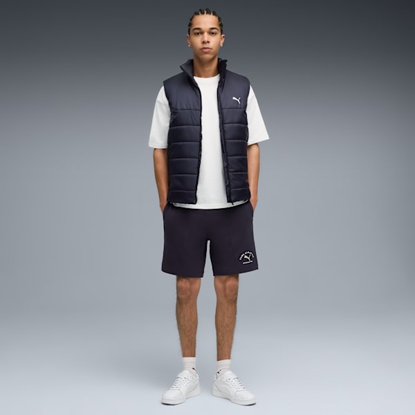 PUMA CLASS Men’s Pintuck Cotton Shorts, New Navy, extralarge-IND