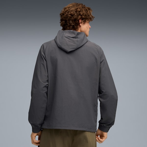 PUMATECH Men's Lightweight Hooded Jacket, Dusky Gray, extralarge-IND