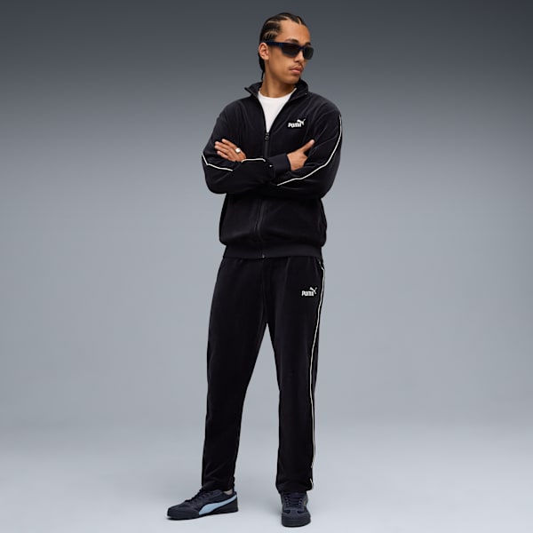 Essentials Elevated Velour Track Jacket Men, New Navy, extralarge-GBR