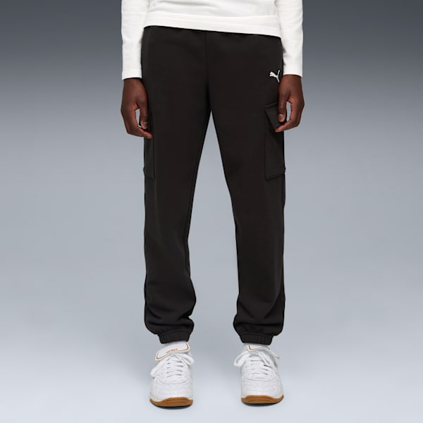 Essentials Relaxed Cargo Pants Youth, PUMA Black, extralarge