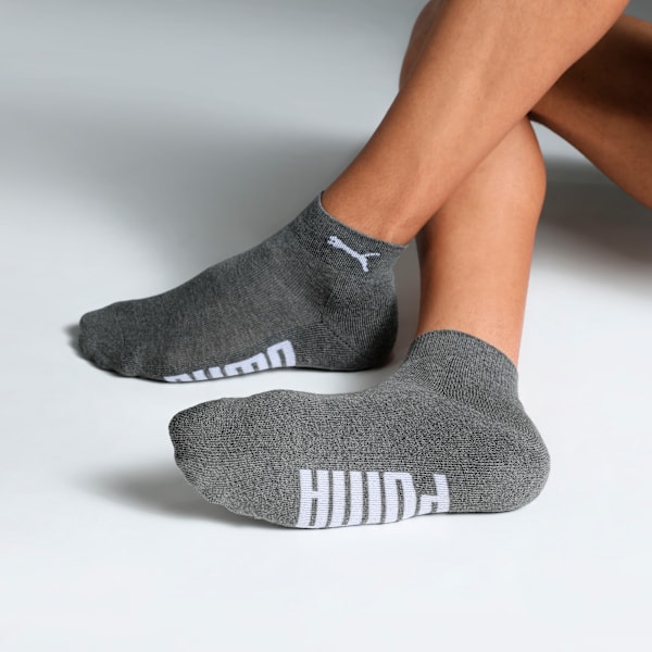 Half Terry Ankle-Length Socks Pack of 3, PUMA Black-Charcoal Gray-Dark Gray Heather, extralarge-IND