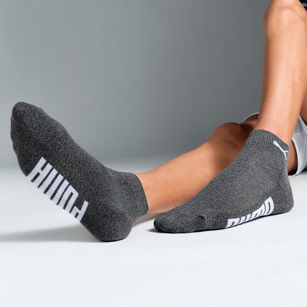 Half Terry Ankle-Length Socks Pack of 3, PUMA Black-Charcoal Gray-Dark Gray Heather, extralarge-IND