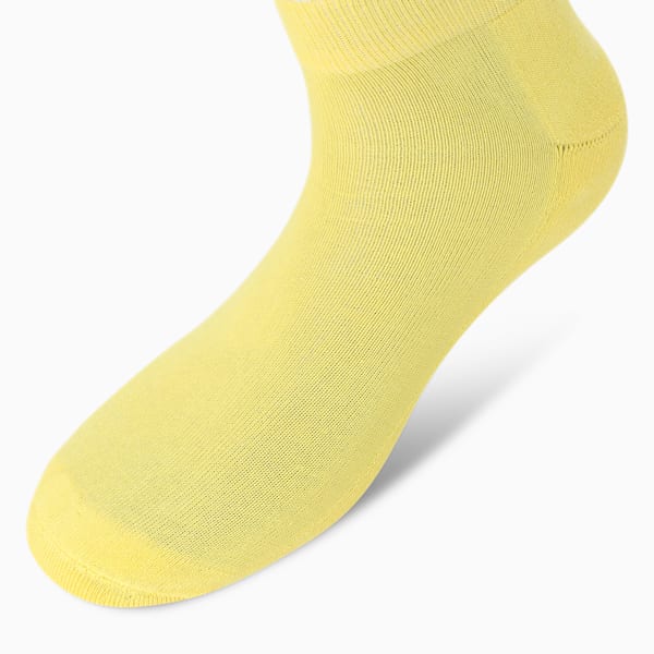 Half Terry Ankle-Length Socks Pack of 3, Celandine-PUMA White-Nrgy Blue, extralarge-IND